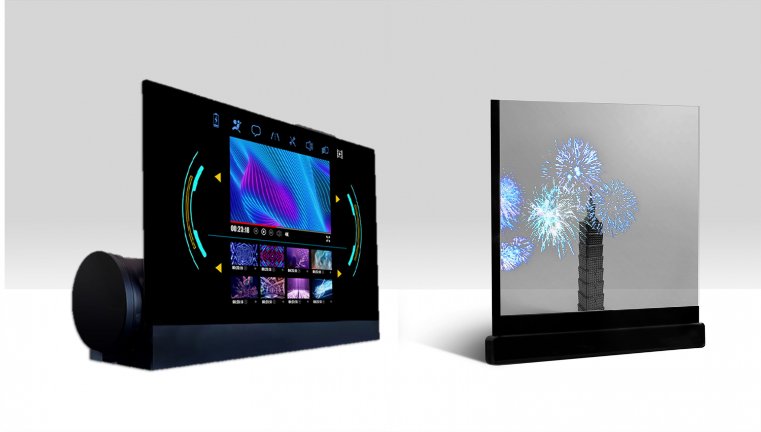 可卷式、折迭性、高透明